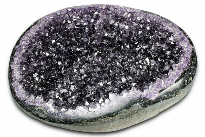 Sparkly Deep-Purple Amethyst Geode - Uruguay #345944